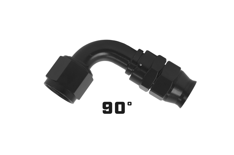Aeromotive 15358 PTFE Hose End, AN-10 90-Degree, Black Anodized