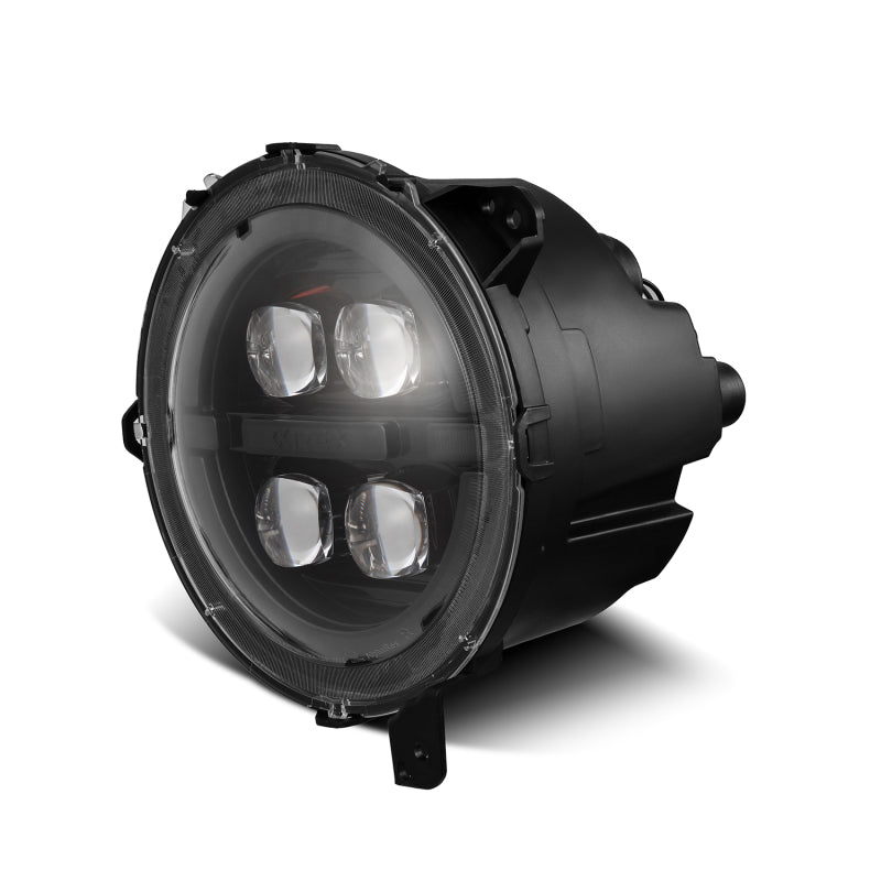 AlphaRex Nova-Series LED Projector Headlights for 2018-2023 Jeep Wrangler JL and 2020-2023 Gladiator JT, Alpha Black - ARX880867