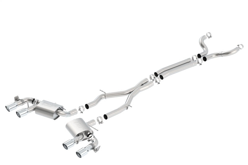 Borla 140726 S-Type Cat-Back Exhaust System for 2017-2023 Chevrolet Camaro ZL1 6.2L V8 with NPP