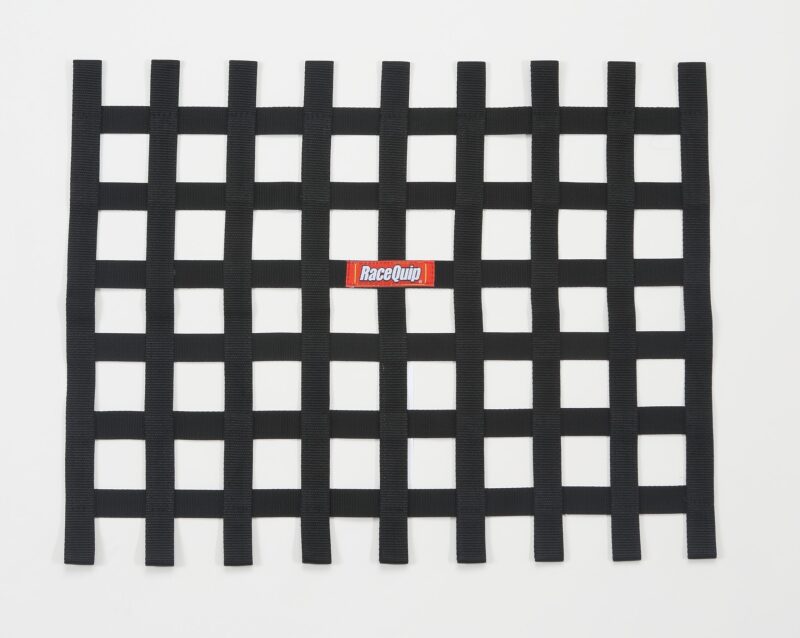 RaceQuip RQP721005RQP Black Ribbon Window Net