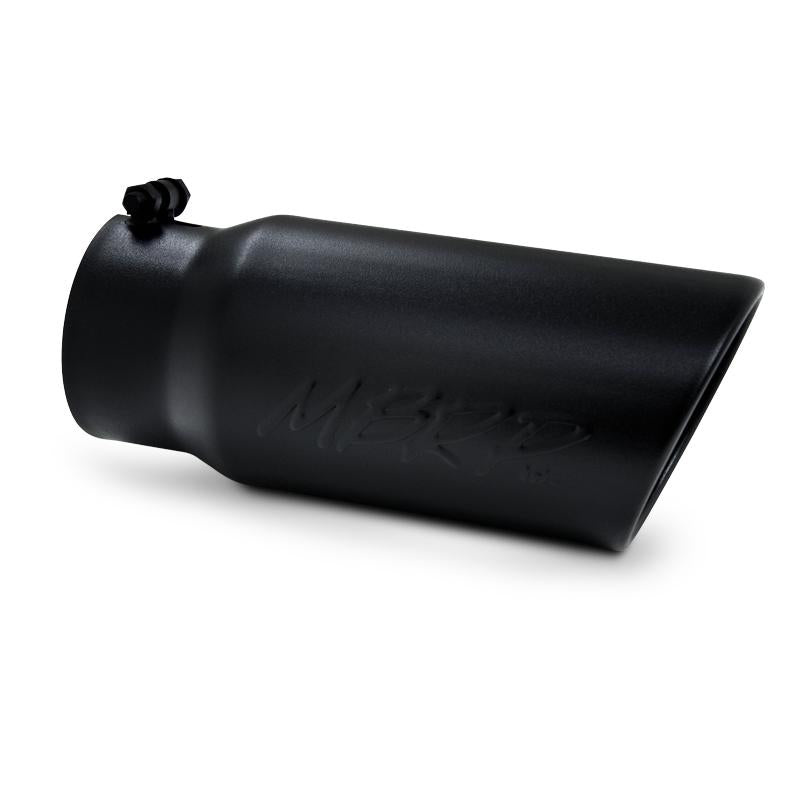 MBRP T5051BLK Armor BLK Universal Exhaust Tip, 4-Inch Inlet, 5-Inch Outlet