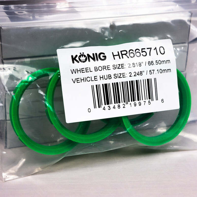 Konig Hub Ring Set kngHR665710 – 66.5mm Outer Diameter, 57.1mm Inner Diameter