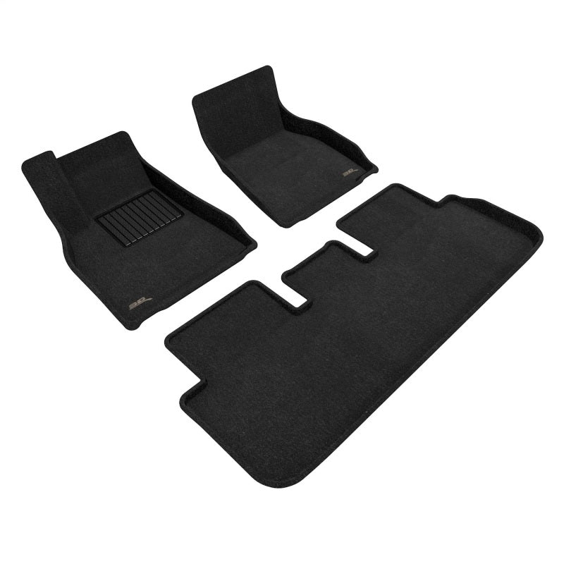 3D MAXpider Elegant Series Floor Liners for Tesla Model S, Black, 3-Piece Set, Part Number aceL1TL03804709