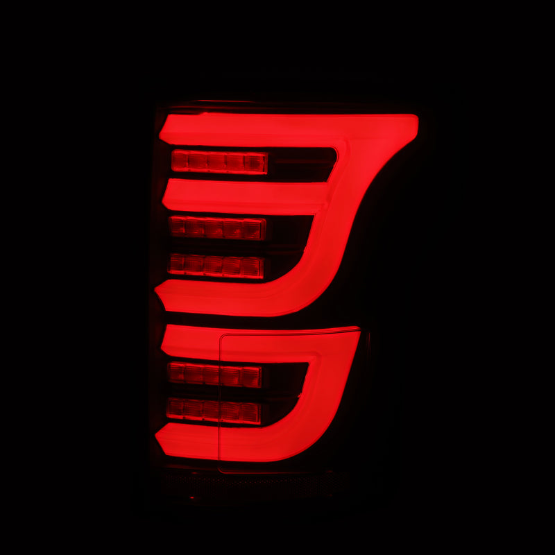 AlphaRex Luxx-Series LED Tail Lights for 2015-2020 Ford F-150, Alpha-Black - ARX652040