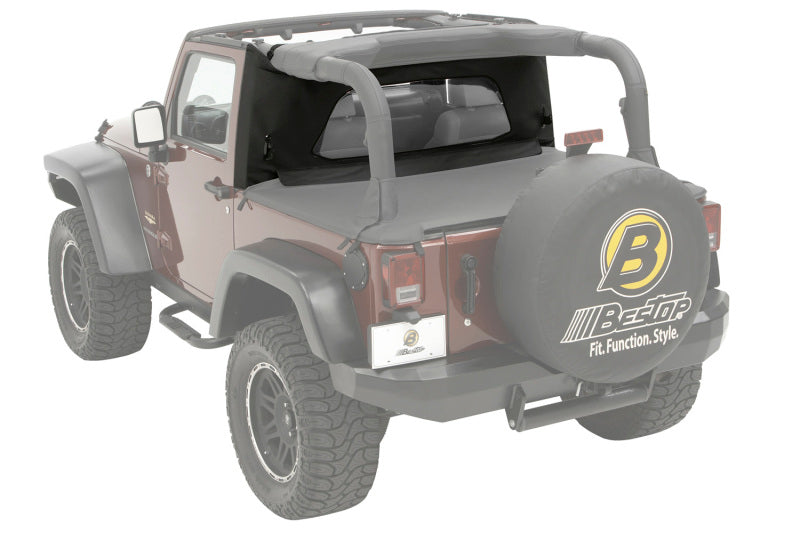 Bestop Wrap-Around Windjammer for Jeep Wrangler TJ 1997-2002, Black Denim (Part No. BES80033-15)