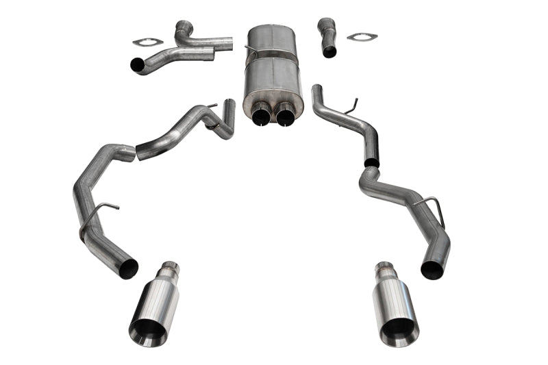Corsa Performance 25-26 Ram 1500 RHO Crew Cab 3.0L Turbo Cat-Back Dual Rear Exit with 5-inch Satin Tips