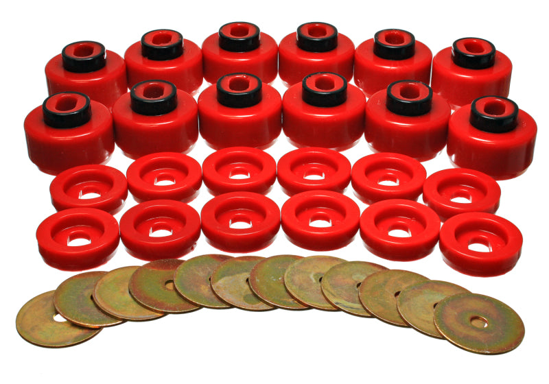 Energy Suspension eng3.4156R Body Mount Set - Red