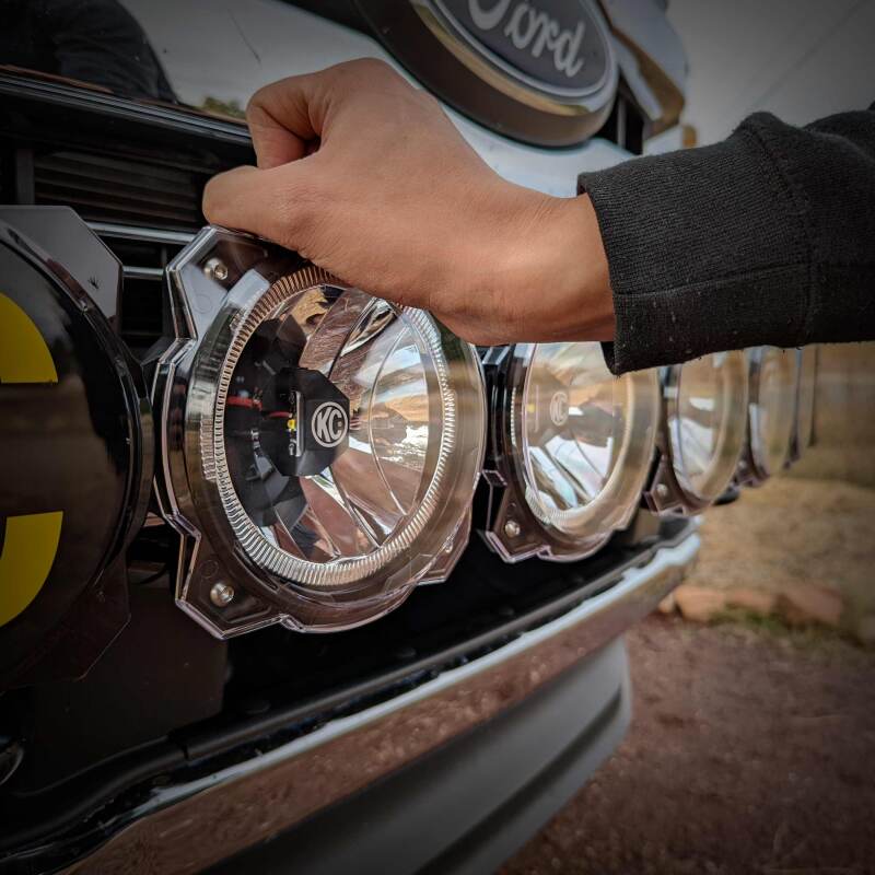 KC HiLiTES KCL5118 6-Inch Clear Light Shield for Gravity Pro6 LED Lights