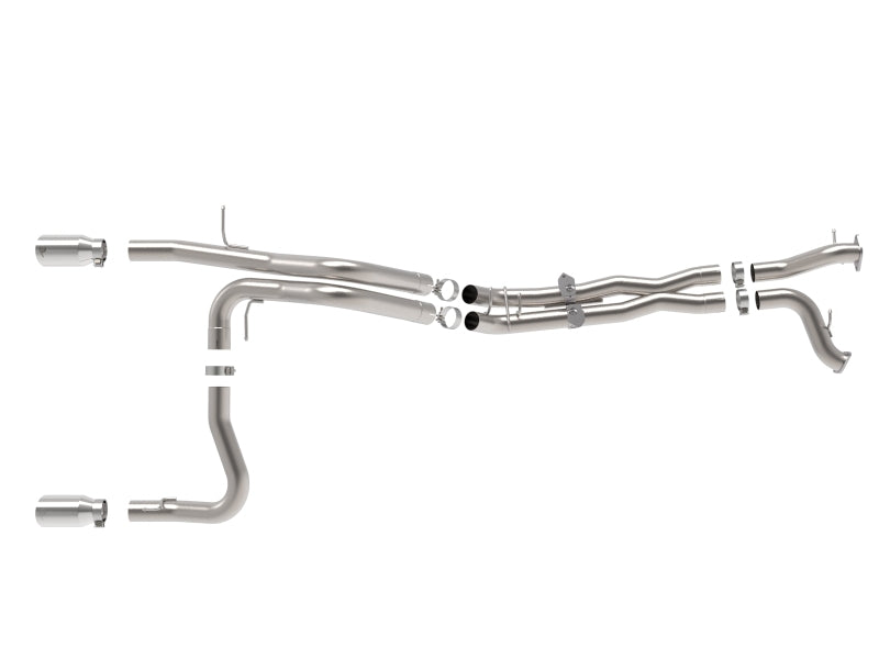 aFe Power Vulcan Series Cat-Back Exhaust System with Polished Tips 49-33154-P for 2022-2026 Ford Bronco Raptor 3.0L V6