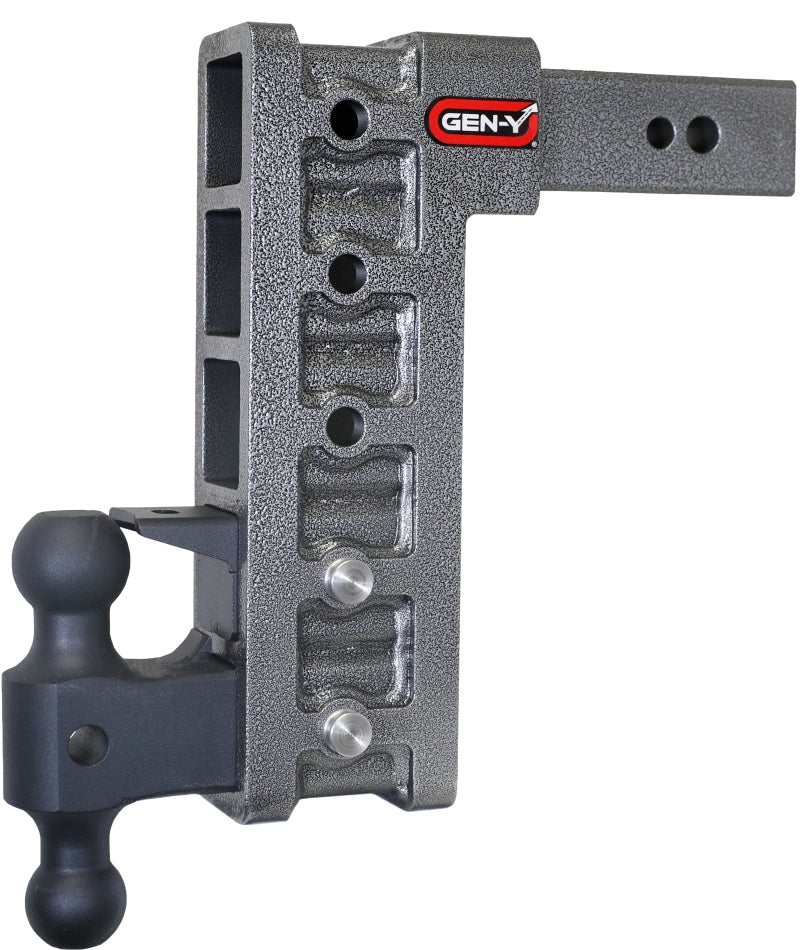 Gen Y Mega Duty 2.5In Shank 12In Drop 3500 lb TW 32K Hitch w/ GH-0161 Dual-Ball w/Pintle Lock