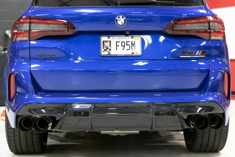 Dinan F95/F96 BMW X5 M/X6 M Valved Axleback Exhaust System with Black Tips