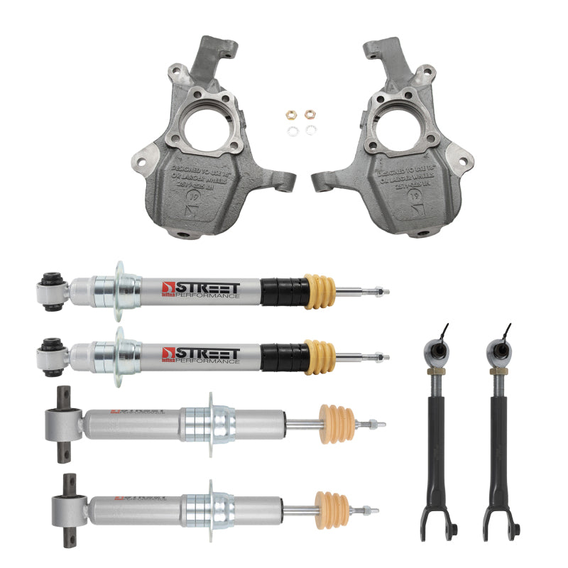 Belltech bel1104SP 2021-2024 GM SUV Short Wheelbase Lowering Kit with Street Performance Struts