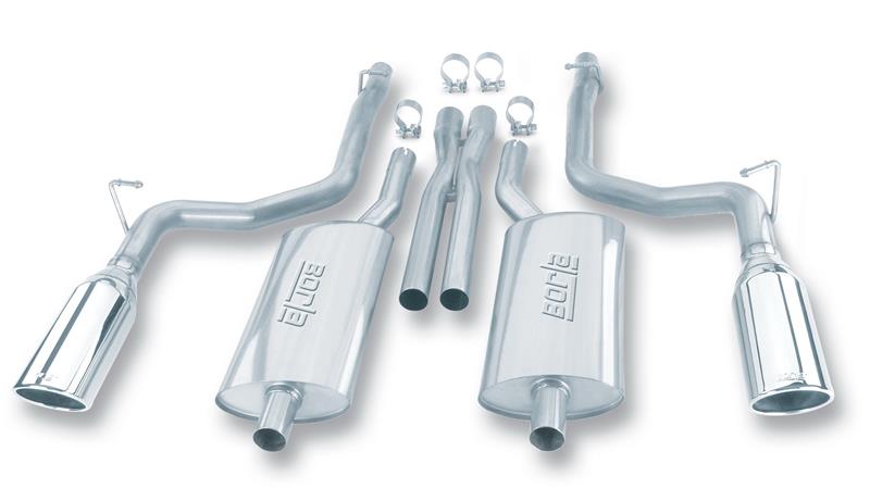 Borla 140125 S-Type Cat-Back Exhaust System for 2005-2010 Chrysler 300C, 2005-2008 Dodge Magnum RT, and 2006-2010 Dodge Charger RT 5.7L V8