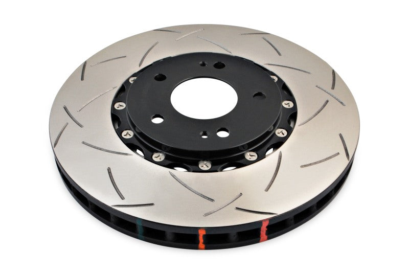 DBA 52218BLKS 5000 Series T3 Front Slotted 2-Piece Rotor with Black Hat for Mitsubishi Lancer Evolution 8/9