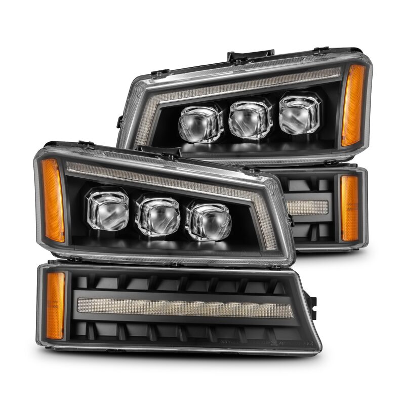 AlphaRex NOVA-Series LED Projector Headlights for 2003-2006 Chevrolet Silverado and Avalanche - ARX880256