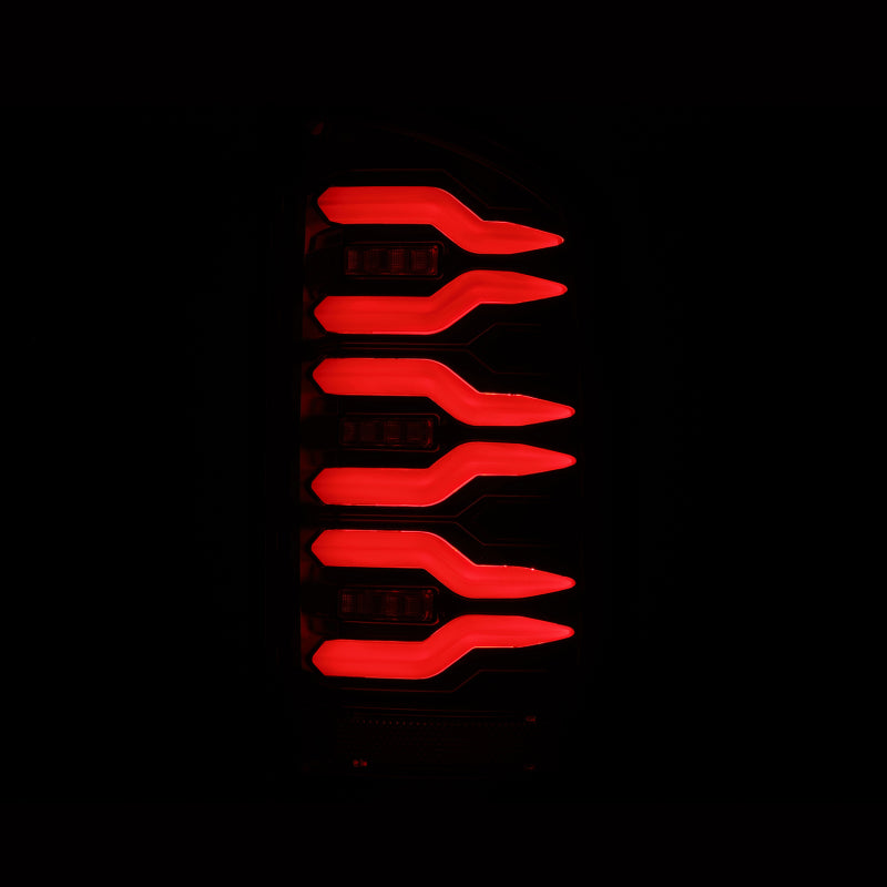 AlphaRex LUXX-Series LED Tail Lights Alpha-Black for 2002-2006 Dodge Ram 1500 and 2003-2006 Ram 2500/3500, Part ARX641020