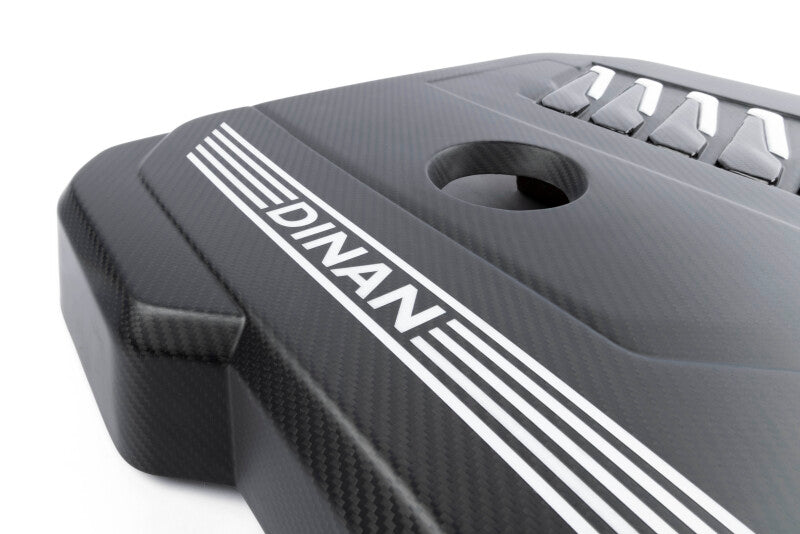 Dinan B58D Matte Carbon Fiber Engine Cover with Gloss Accents for BMW G Series Models