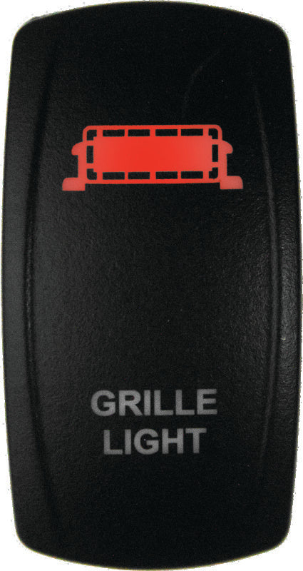 DragonFire Racing DFR522619 Lighted Switch Grill Light On/Off, Red