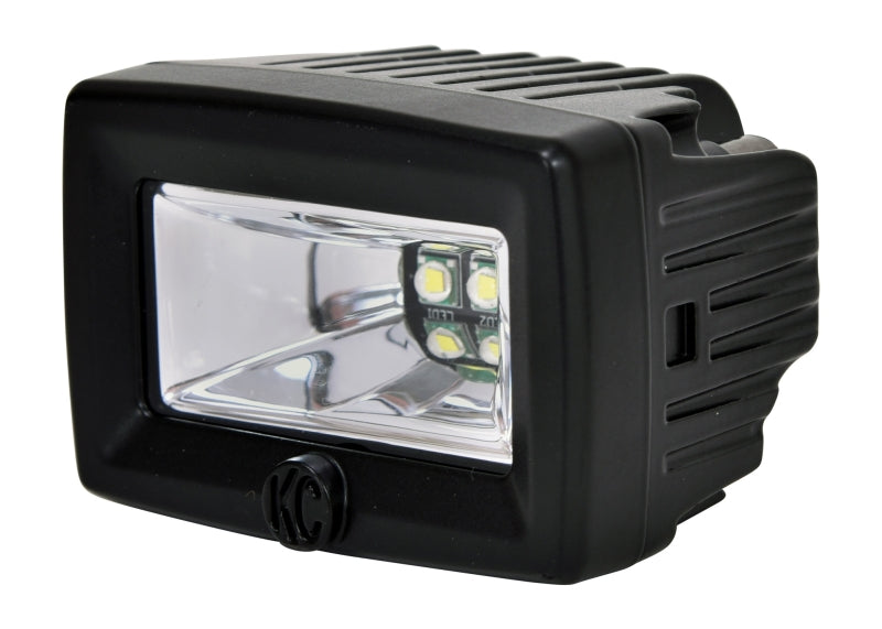 KC HiLiTES C-Series C2 20W LED Area Flood Light, 120-Degree Beam, Black - KCL1328