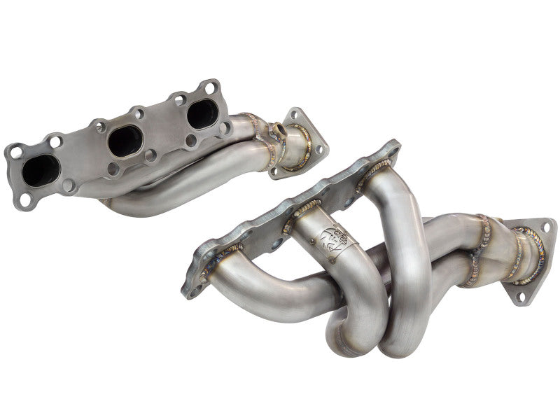 aFe Twisted Steel 304 Stainless Steel Short Tube Headers for 2003-2006 Nissan 350Z and Infiniti G35 V6 3.5L, Part Number 48-36103