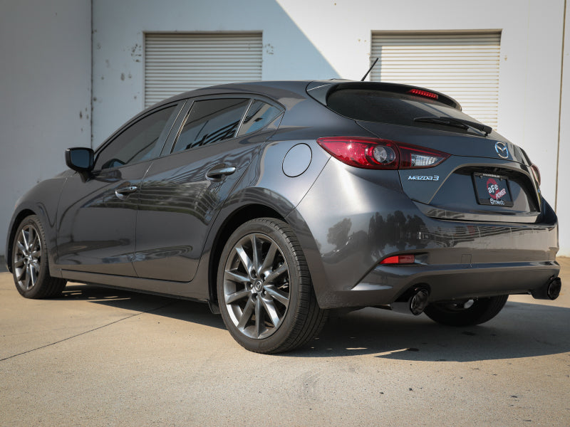 aFe Takeda Axle-Back Exhaust System with Carbon Fiber Tips for 2014–2018 Mazda 3 Hatchback 2.0L/2.5L