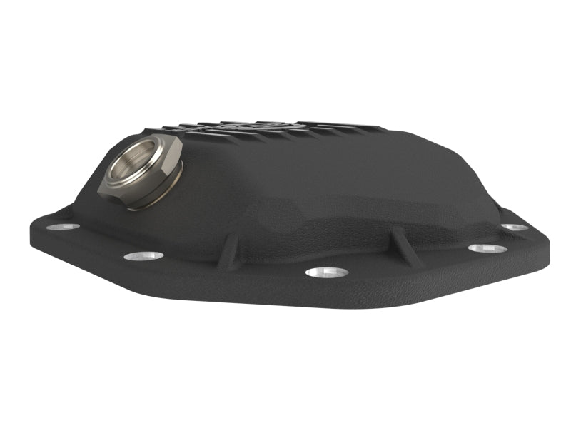 aFe Street Series Front Differential Cover Black with Machined Fins, AFE46-71430B, for 2019–2026 GM Trucks and SUVs