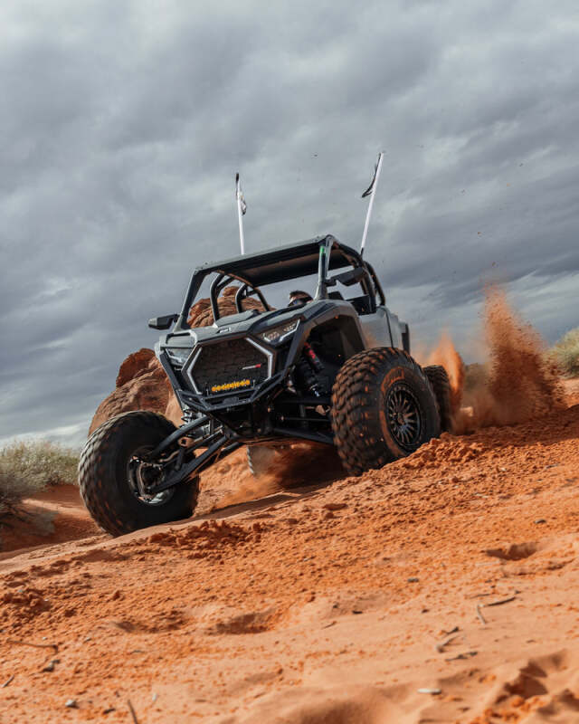 Elektric Offroad Polaris RZR Pro R Billet Front Winch Bumper - Anodized Black (Part Number: elkFWB610030)