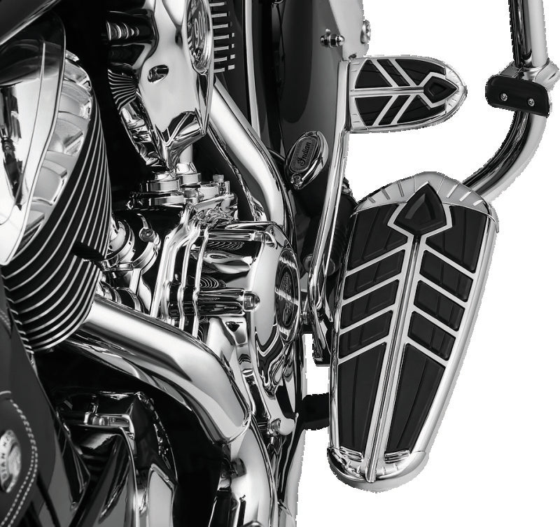 Kuryakyn Spear Driver Floorboard Inserts for Indian Motorcycles, Chrome - 5650
