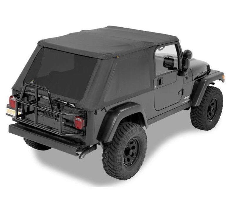 Bestop A-Top Replacement for Trektop on Jeep 2004-2006 Wrangler TJ Unlimited – Black Diamond Tinted Windows