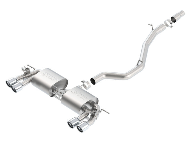 Borla 140643 S-Type Cat-Back Exhaust System for 2015-2017 Volkswagen Golf R 2.0L Turbo