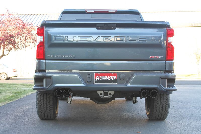 Flowmaster American Thunder Cat-Back Exhaust System for 2019-2026 GM Silverado & Sierra 1500 with 5.3L Engine - Quad Tips