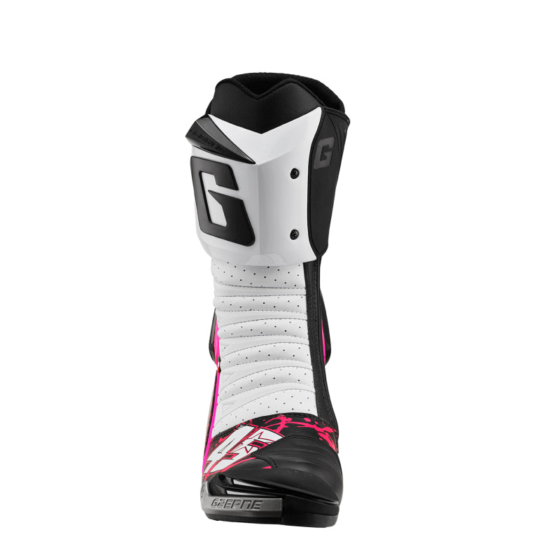 Gaerne GAR2460-021-10 GP1 Limited Series Scott Redding Replica Racing Boot, Bold White/Pink, Size 10