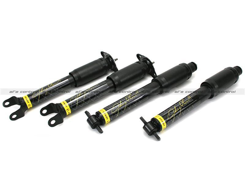 aFe Control Johnny O’Connell Signature Series Front and Rear Shock Kit for Chevrolet Corvette C7, Part Number afe420-401002-J