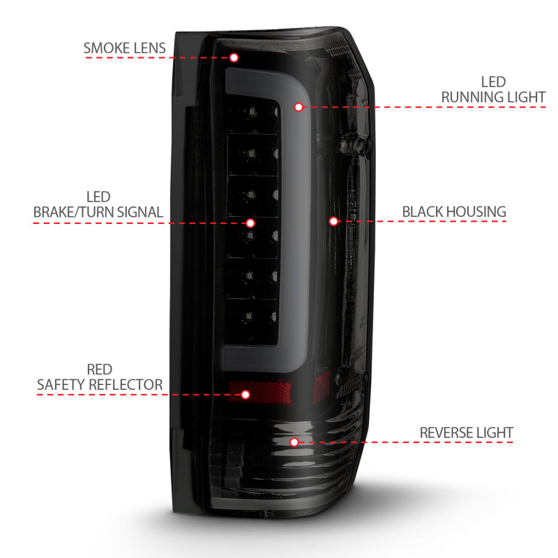 ANZO 1987-1996 Ford F-150 LED Taillights (Pair)
