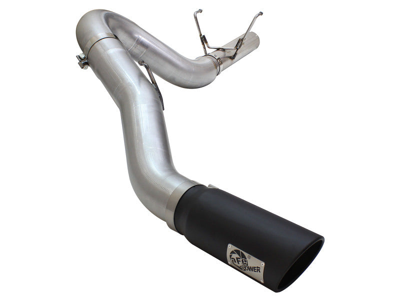 aFe MACH Force XP 5-Inch DPF-Back Exhaust with Black Tip, Part Number 49-02051-1B, for 2013–2015 Dodge Ram 2500 and 3500 6.7L Diesel Trucks