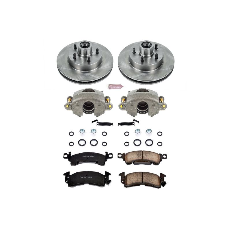 Power Stop 71-73 Buick Centurion Autospecialty Kit w/ Calipers - Front
