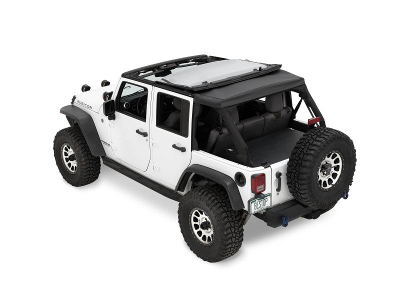 Bestop 07-18 Jeep Wrangler JK 4-Door Ascent Soft Top (Black Diamond)