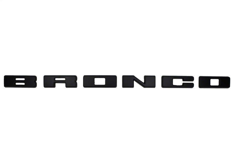 Ford Racing frpM-1447-BLMB 2021+ Bronco Grille Lettering Overlay Kit - Matte Black