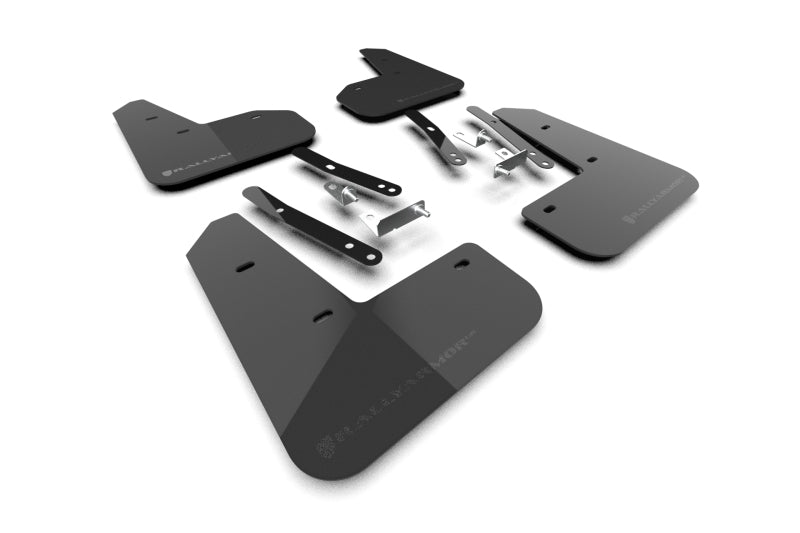 Rally Armor UR Series Mud Flaps for 2027 Kia EV5, Black with Metallic Black Logo