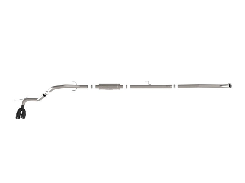 aFe POWER Vulcan Series 3-Inch Stainless Steel Rear-Side Exit Exhaust System with Black Tip for 2015-2026 Toyota Hilux 2.4L/2.8L Diesel, Part Number 49-36088-B