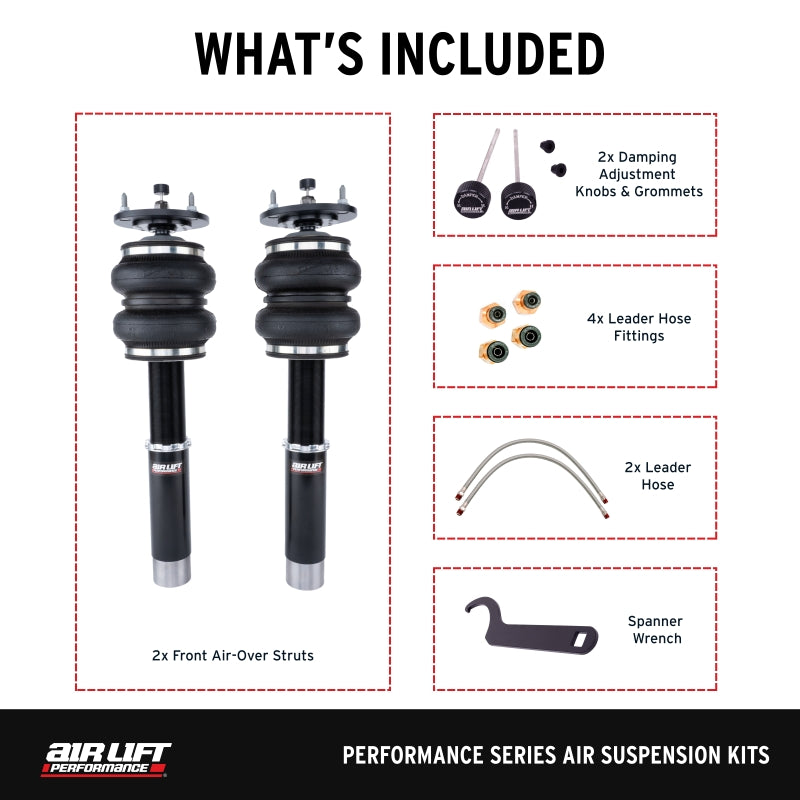 Air Lift Performance 76030 Front Air Suspension Kit for 1982-1993 BMW 3 Series E30