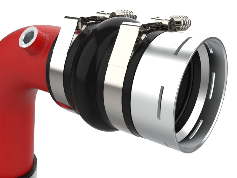 aFe POWER BladeRunner Aluminum Hot and Cold Charge Pipe Kit Red afe46-20684-R for 2023–2026 Ford Super Duty 6.7L Power Stroke V8