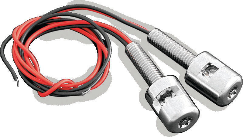 Kuryakyn LED License Plate Bolt Lights, Chrome - 9199