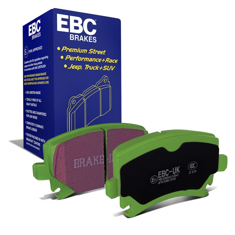 EBC Greenstuff Rear Brake Pads DP21518 for 2006-2013 Audi A3 2.0 Turbo