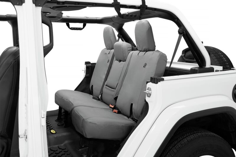 Bestop 2018-2023 Jeep Wrangler JL Rear Seat Cover Without Fold Down Arm Rest - Charcoal