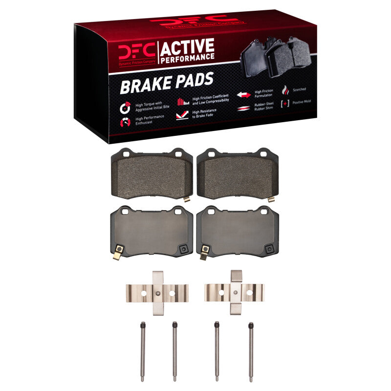 DFC 08-23 Dodge Challenger Rear Active Performance Brake Pads and Hardware Kit
