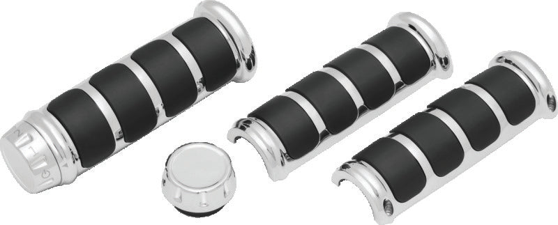 Kuryakyn ISO Grips for Heated Grips, Chrome – Part Number 6780