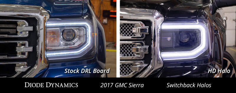 Diode Dynamics HD LED Halos for 2016-2018 GMC Sierra 1500, Switchback, Part DD2177
