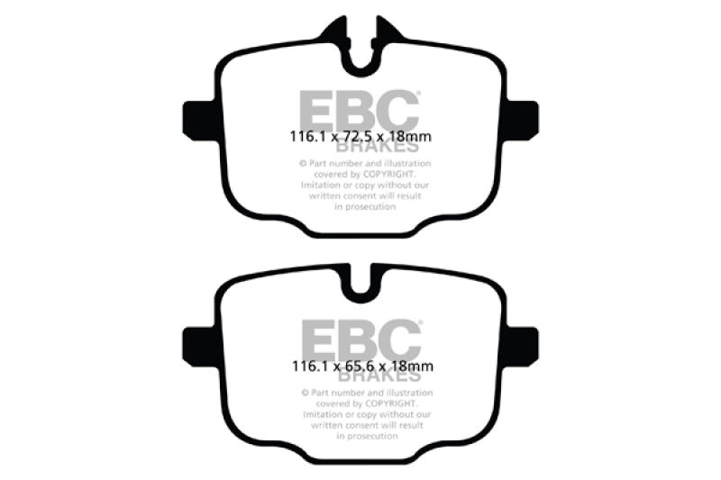 EBC 12-16 BMW M5 (F10) Bluestuff Rear Brake Pads