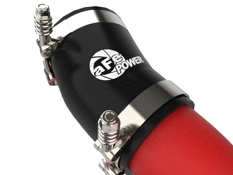 aFe BladeRunner 46-20504-R Aluminum Hot and Cold Charge Pipe Kit for 2018-2023 Kia Stinger 3.3L V6 Twin-Turbo, Textured Red